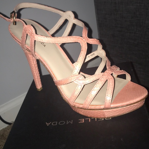 pelle moda vivid snake strap sandals - Picture 1 of 3